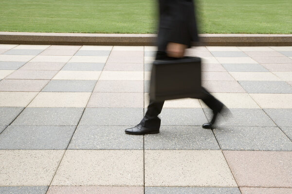 Businessman walking.
