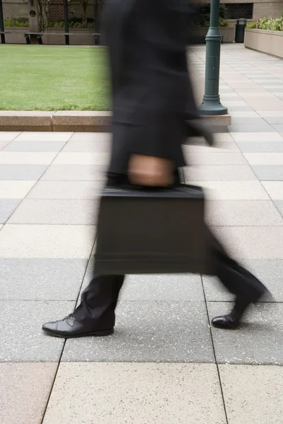 Rushing businessman. — Stock Photo, Image