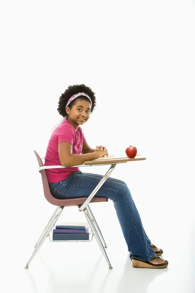 Menina na escola . — Fotografia de Stock