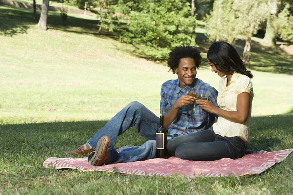 Romantikus piknik. — Stock Fotó