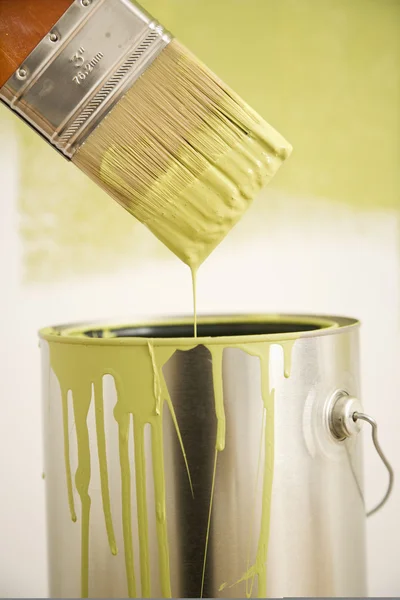 Paintbrush with can. — Stock Photo, Image