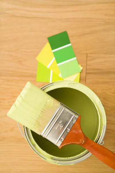 Paint with color swatches. — Stock Photo, Image