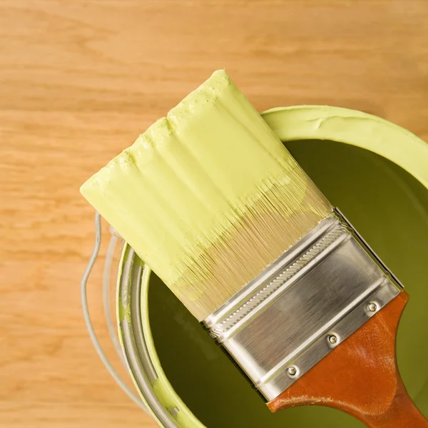 Paintbrush on can. — Stock Photo, Image