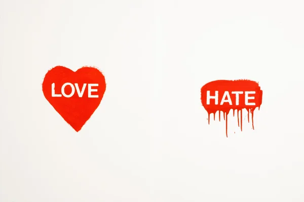 Láska a nenávist. — Stock fotografie