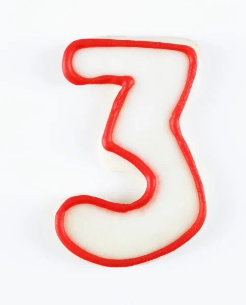 Hármas számú cukor cookie-k. — Stock Fotó