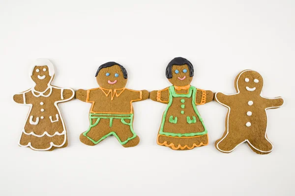 Gingerbread aile. — Stok fotoğraf