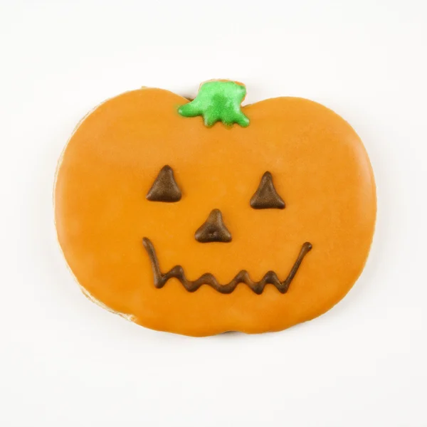 Pumpkin sugar cookie. — Stock Photo, Image