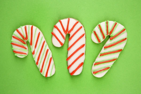 Candy cane cookies. — Stockfoto