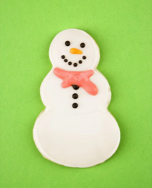 Snowman cookie. — Stock Photo, Image