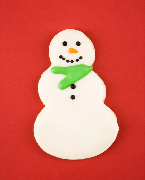 Biscotto pupazzo di neve . — Foto Stock