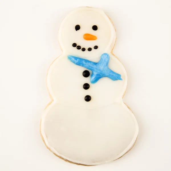 Sněhulák cookie. — Stock fotografie
