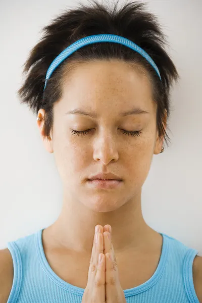Kvinna i meditation — Stockfoto