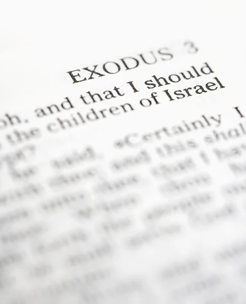 Holy Bible Exodus. — Stock Photo, Image