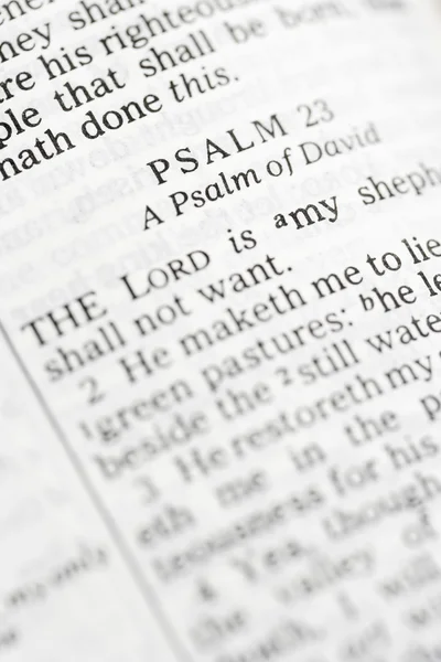 Holy Bible Psalm. — Stock Photo, Image