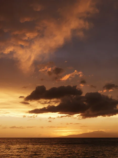 太平洋上の日没. — ストック写真