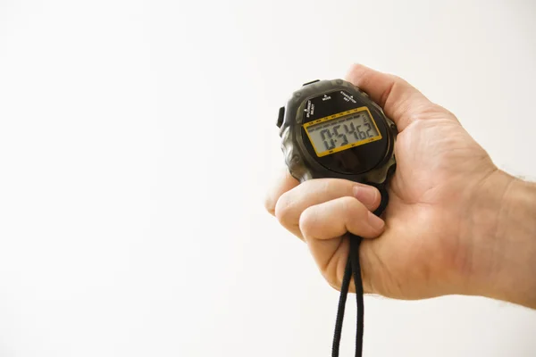 Hand with stopwatch. — Stock Photo, Image
