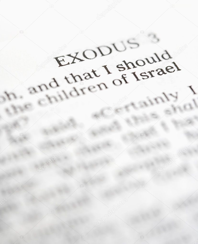Holy Bible Exodus.