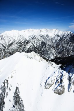 karlı dağ manzarası, colorado.