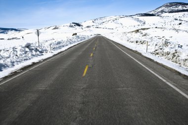 Colorado yol kışın.