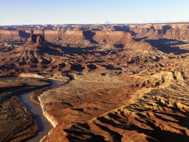 Nehirde canyonlands Milli Parkı, utah.