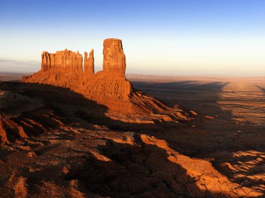 Monument Valley mesa landscape. clipart