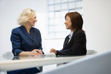 Smiling businesswomen clipart