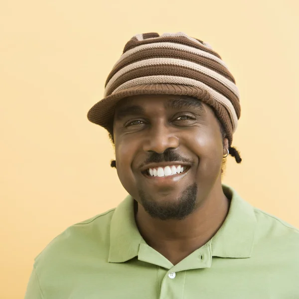 Handsome man in hat. — Stock Photo, Image