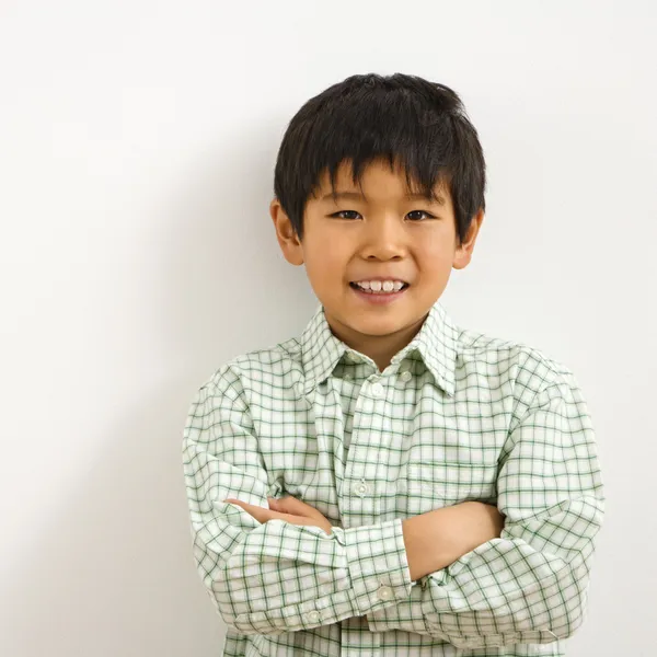 Asiático menino retrato — Fotografia de Stock
