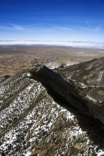 Légi hegyi táj, colorado. — Stock Fotó
