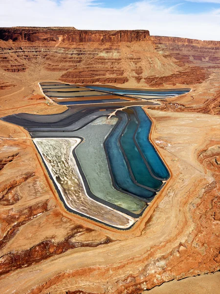 stock image Tailings pond in rural Utah.