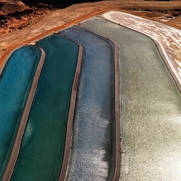 Close up of tailings pond. — Stock Photo, Image