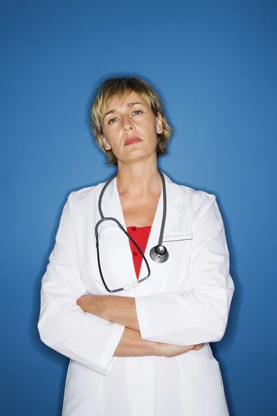 백인 여성 의사. — 스톡 사진