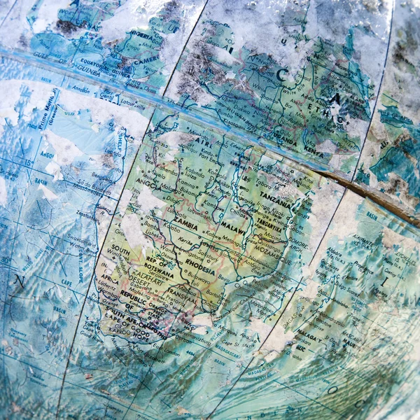 Крупный план старого земного шара . — стоковое фото