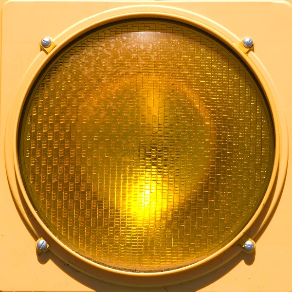 Close-up van stoplicht. — Stockfoto