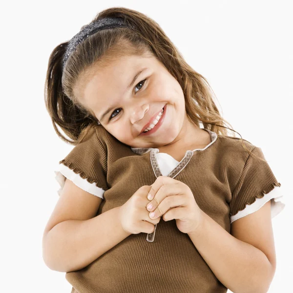 Little smiling hispanic girl. — Stock Photo, Image