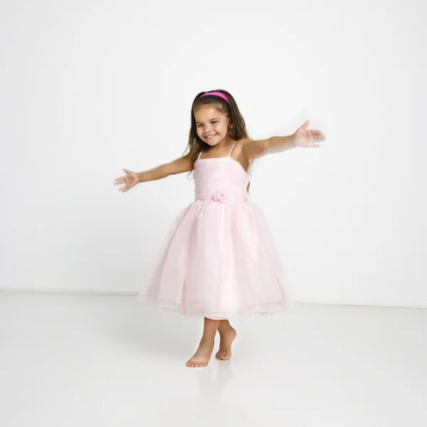 stock image Little girl twirling