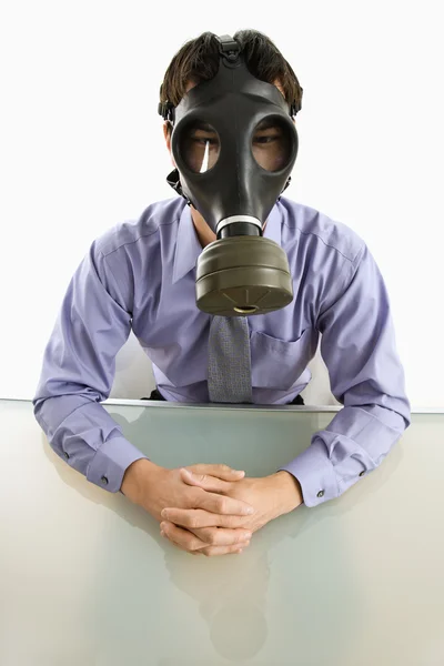 Hombre con máscara de gas . —  Fotos de Stock