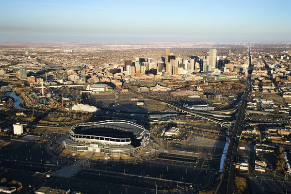Cityscape of Denver, Colorado, USA. Royaltyfrie stock-billeder