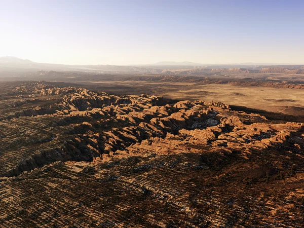 Felsformationen in der Wüste Stockbild