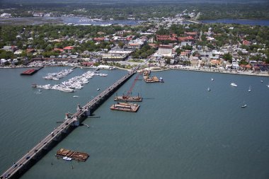 Saint Augustine Inlet. clipart