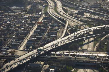 Chicago traffic. clipart