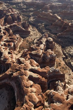 Sandstone rocks aerial. clipart