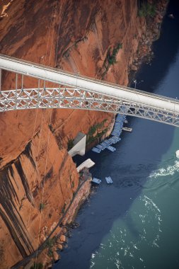 Glen Canyon Dam Bridge. clipart