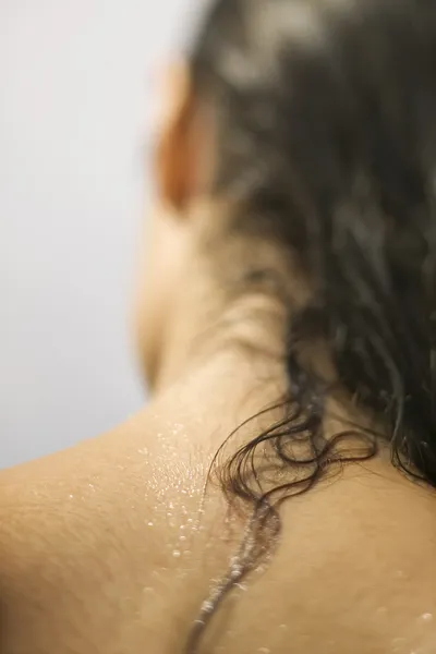 Womans wet neck — Stock Photo, Image