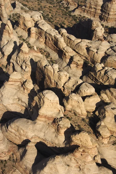 Luchtfoto woestijn canyon. — Stockfoto
