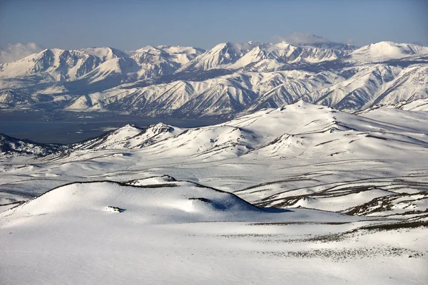 Snowy mountain range. — Stock Photo, Image