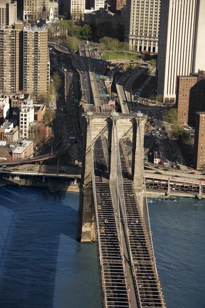 Ponte di Brooklyn, nyc . — Foto Stock