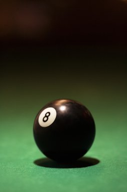 Billiards eight ball. clipart