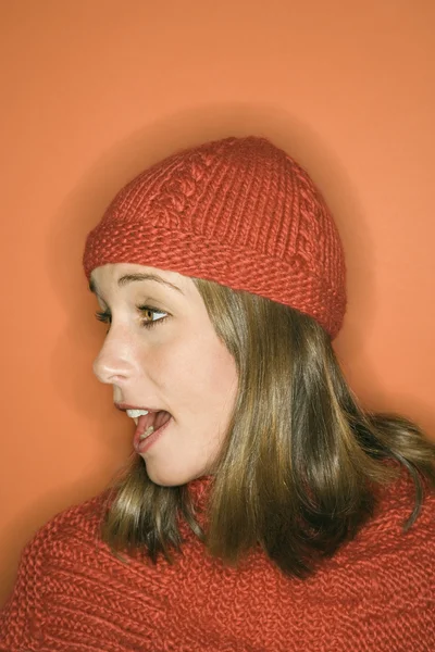 Mujer hablando . — Foto de Stock