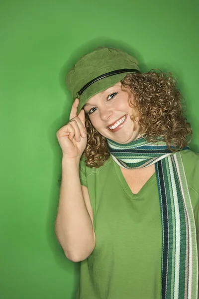 Mulher sorrindo . — Fotografia de Stock